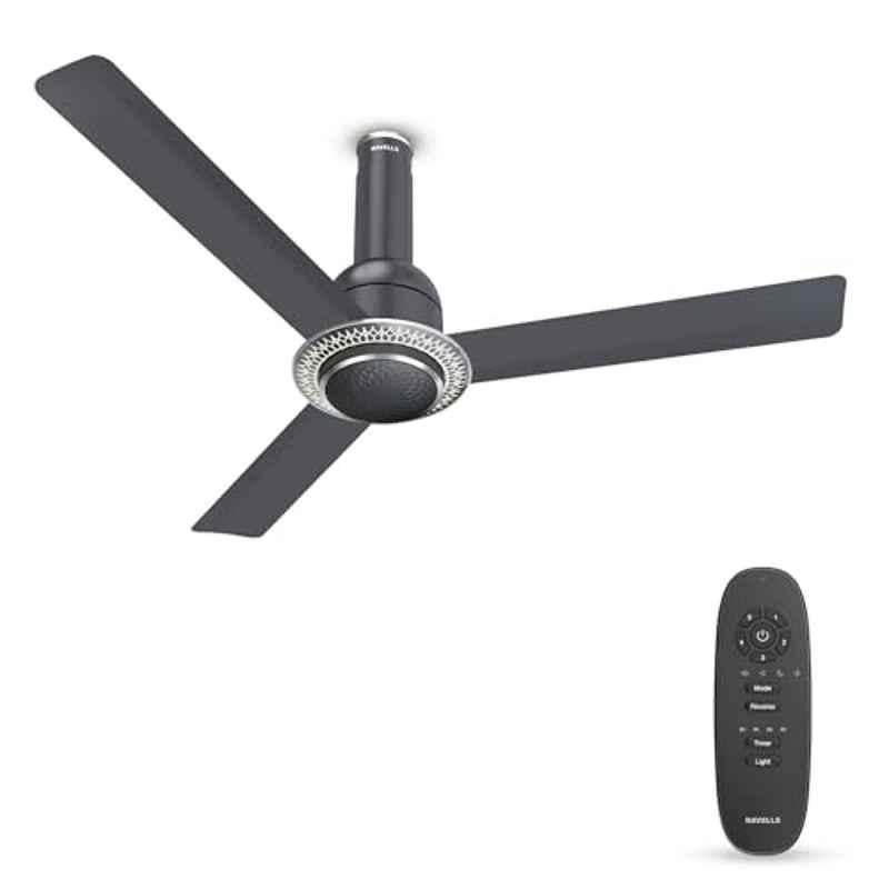 Havells Cera 35W Aluminium Slate 3 Blade BLDC Motor Ceiling Fan with 2 Years Warranty, HCRC350PCF, Sweep: 1200 mm