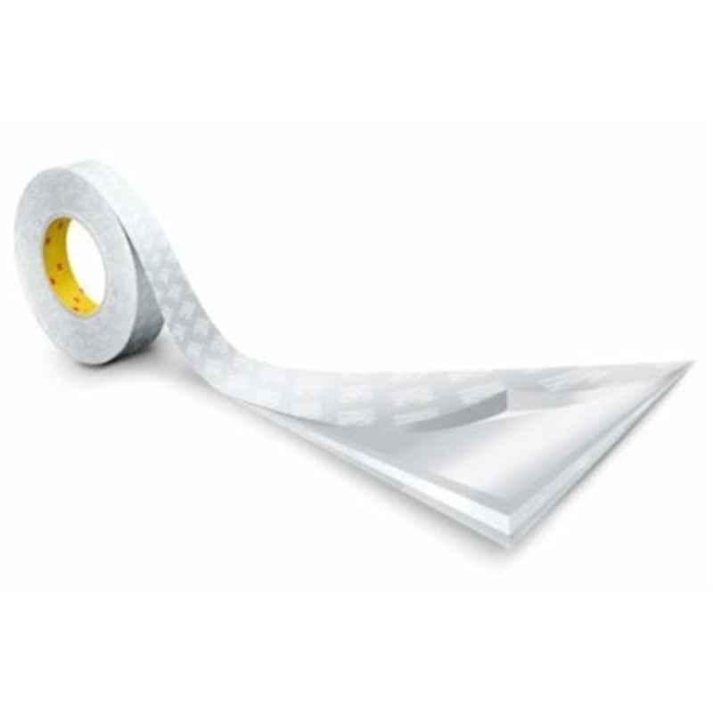 3M 9448A 1200x0.15mm White Double Coated Tissue Tape, Length: 50 m