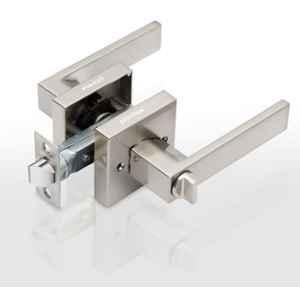 Plantex 30 to 50mm Door Range Brass Satin Finish New Age Bathroom Door Locks/Key-Less Door Lock Set for Bedroom/Balcony/Office/Storeroom Reversible Design