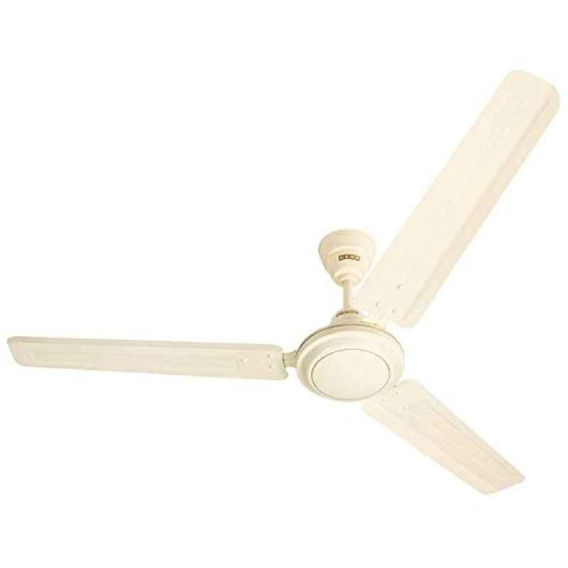 Usha Racer 78W 400rpm 3 Blade Ivory Ultra High Speed Ceiling Fan with 2 Years Warranty, Sweep: 1200 mm