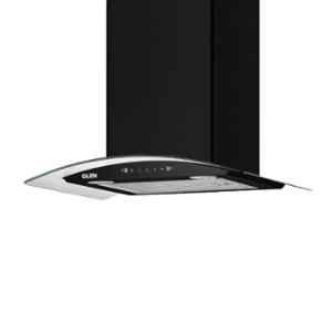 Glen 6063 60cm 1200m /h Black Auto Clean Chimney