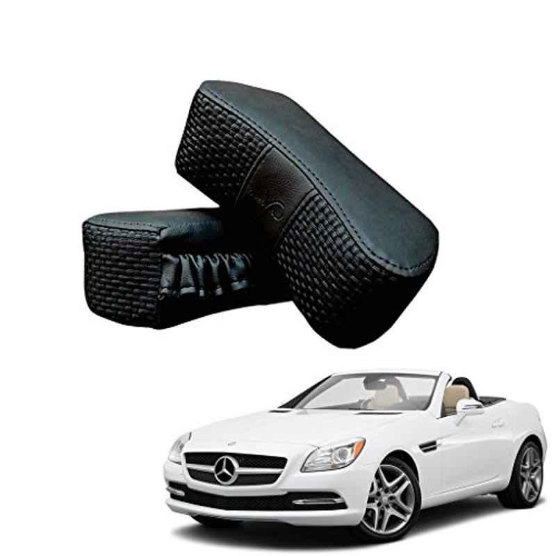 Kozdiko 2 Pcs Memory Foam Black Luxurious Neck Rest Set for Mercedes Benz SLK, koz_42154