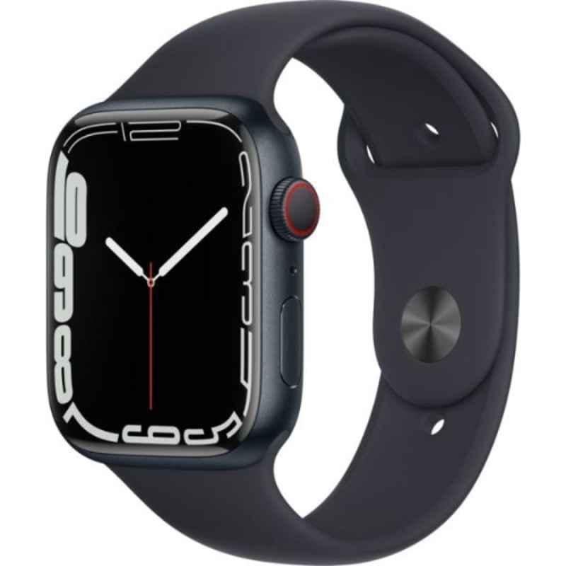 Apple 7 Series 45mm Midnight GPS & Cellular Smart Watch with Midnight Sport Band