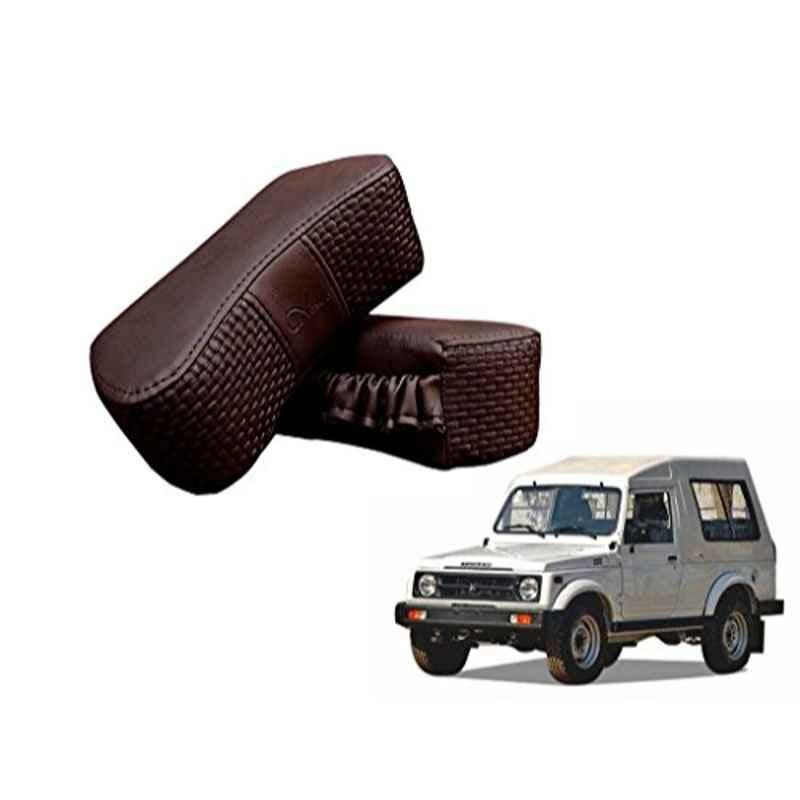 Kozdiko 2 Pcs Memory Foam Cola Neck Rest Cushion Pillow Set for Maruti Gypsy