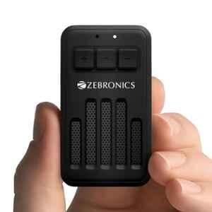 Zebronics Clipper 4W Black Portable Bluetooth Speaker with Mic & 20 hrs Playback