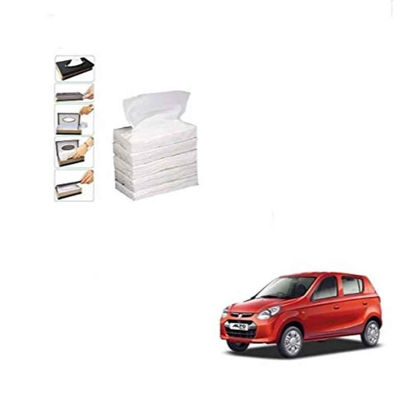 Kozdiko 100 Pulls Dispenser Box Refiller Tissue Paper with 200 Sheets for Maruti Suzuki Alto 800 (Pack of 5)
