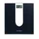 HealthSense 150kg Glass Top Black & White Digital Weighing Machine, YS-PS 111