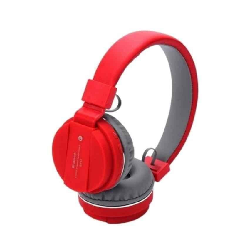 Immutable SH12 Red Bluetooth Foldable On-Ear Headphone with Mic, IMT-54129