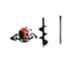 Kanak 2.5kW 82CC Heavy Duty Drill Hole Earth Auger with 12 inch Drill & 3.25ft Extension Rod
