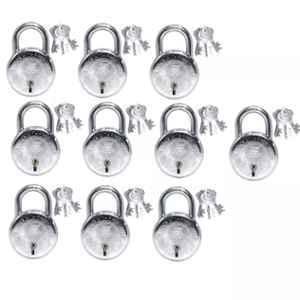 Harrison 50mm Alloy Steel Chrome Plated Finish Padlock with 3 Keys
