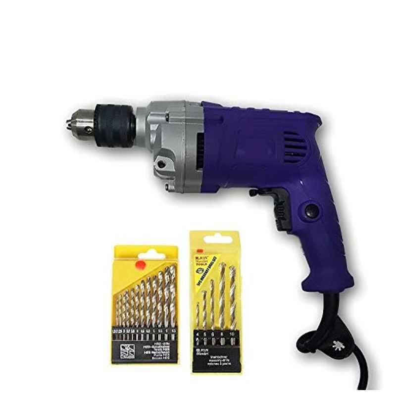 Krost Tc-13M Plastic Powerful Electric Simple Drill Machine With Speed Control And Reverse/Forward Facility, 13mm, Purple