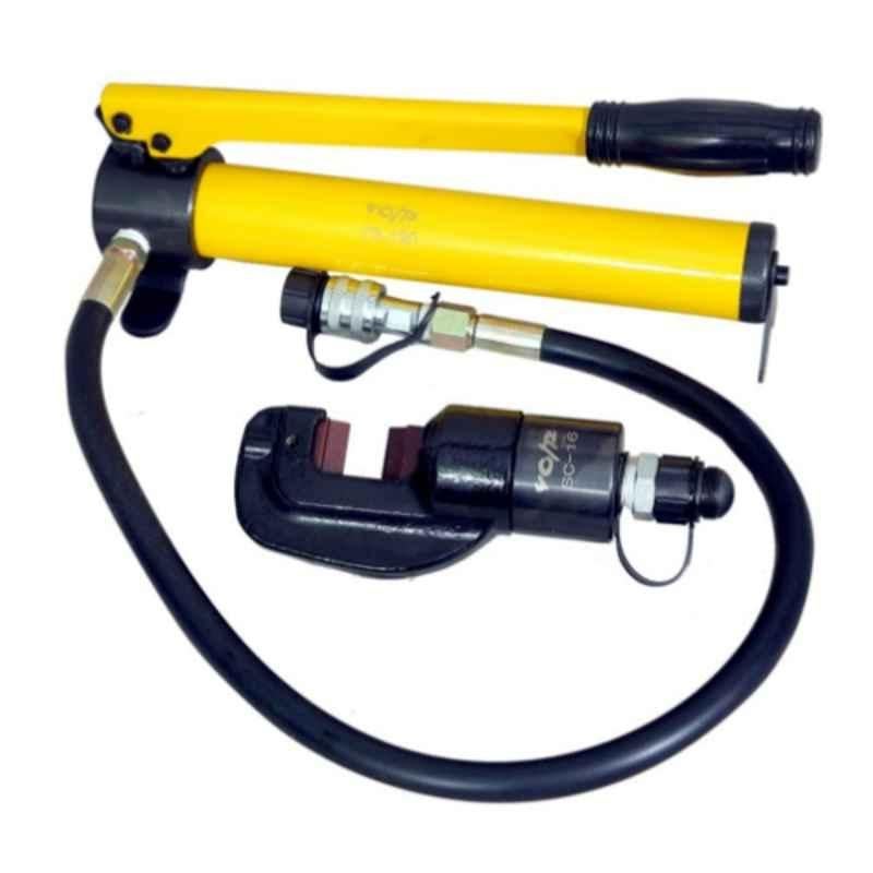 Voltz 8 Ton 4-16mm Hydraulic Manual Two Head Rebar Cutter with CP-180 Hand Pump, SC-16180