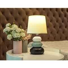 Magik Atmosfera 5W Ceramic Ivory Table Lamp with E14 LED Bulb Included, TDAF000I1717