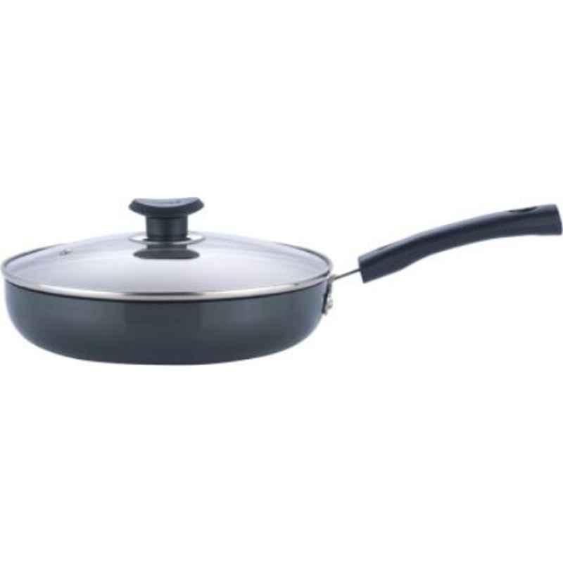 Vinod Black Pearl Plus 2.6L Induction Friendly All Purpose Pan with Lid, IHAAPAN