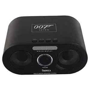 Tronica 7 1500mAh Black Stereo Bluetooth Dual Speakers Player with Remote