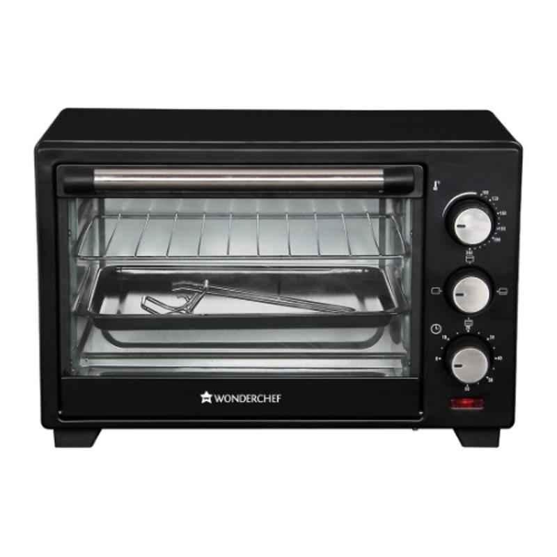 Wonderchef 40L Black Metal Oven Toaster Griller with Auto Shut Off, 63152221