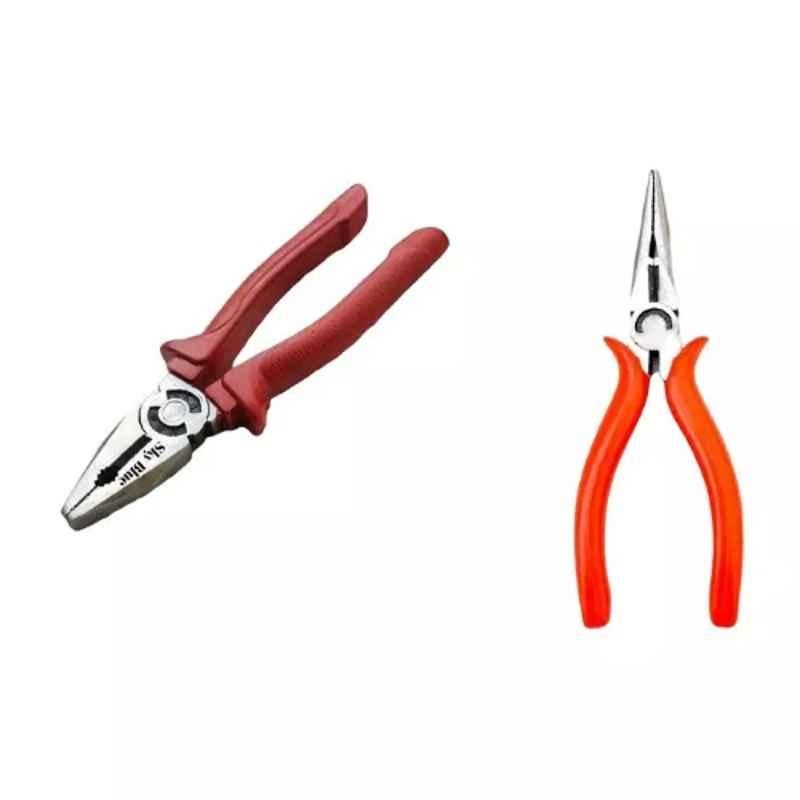 Sky Blue 2 Pcs 7.8 inch Lineman Plier Combo, SBE_PLIER_COMBO_MOD_00396