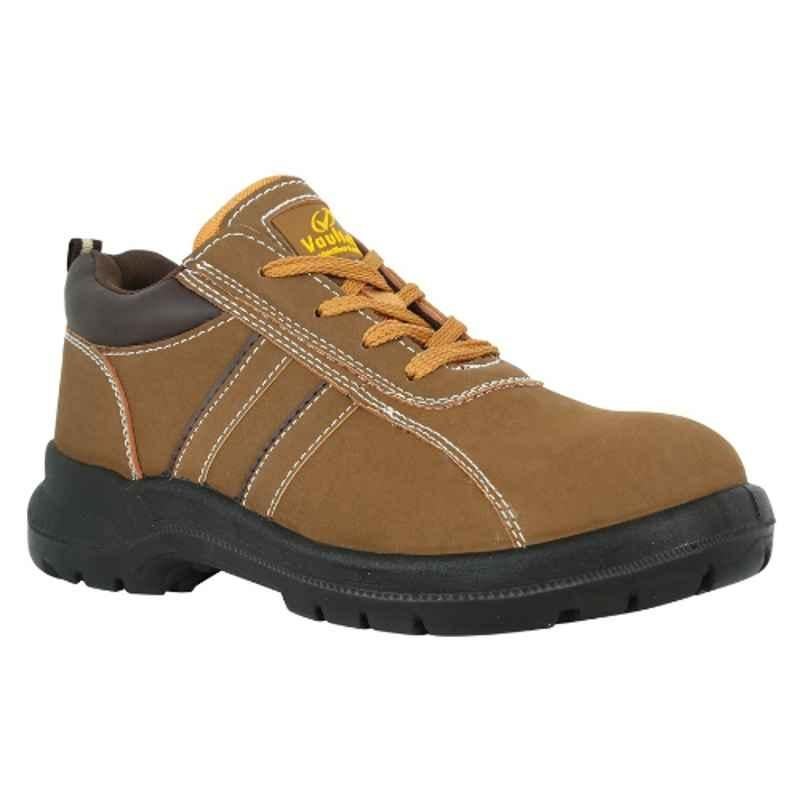 Vaultex MLH Leather Honey Safety Shoes, Size: 45