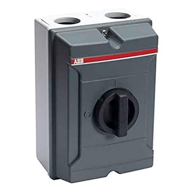 ABB KSE3100 100A 3 Pole Grey Weatherproof Enclosed Isolator, 2CMA144570R1000