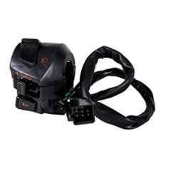 Uno Minda LHS Handle Bar Switch with 8 Wire Black Coupler & Wire 2 Clip Terminal for Hero CBZ Drum/Disc, SW-0659