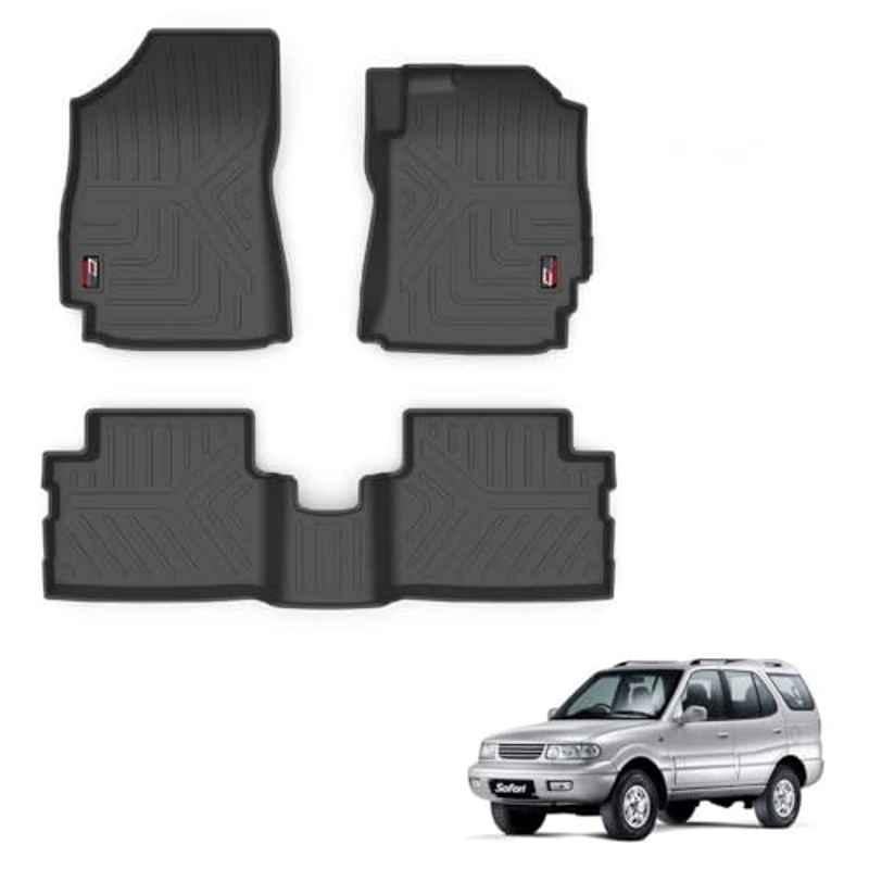 Kozdiko Thermoplastic Polyolefins 3D Life Long Car Floor Mat Set for Tata Safari Dicor