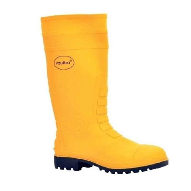 Vaultex RBY12 Steel Toe Yellow Safety Gumboot, Size: 39