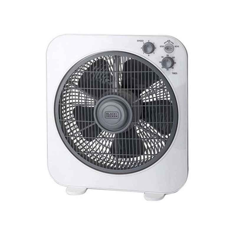 Buy Black Decker 40W ABS White Box Fan FB1220 B5Online at Best