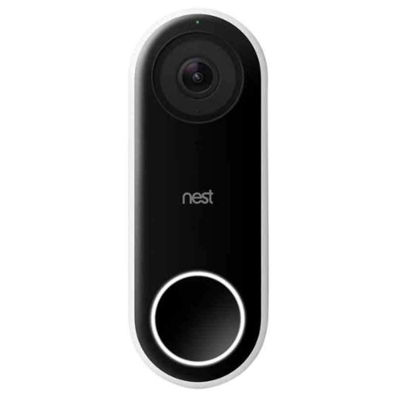 Google Nest 12V AC Black International Version Hello Video Doorbell, NC5100US