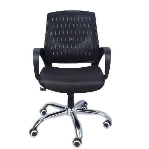 Buy MRC Blezia Black Multi-Ply Mid Back Revolving Office Chair Online ...