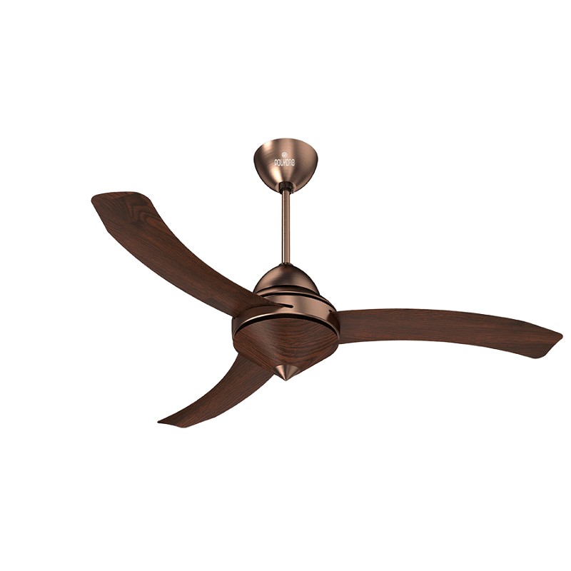 Polycab Superia Lite With Remote Sp 05 75W 340rpm Antique Copper Rose Wood Ceiling Fan, Sweep: 1200 mm