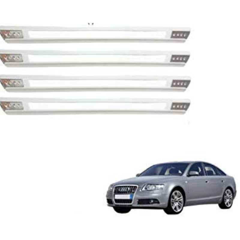 Kozdiko 4 Pcs Designer White Dotted Bumper Protector Set for Audi A6