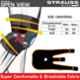 Strauss 21.29x50.8cm Neoprene Black & Orange Free Size Adjustable Knee Support Patella, ST-1843