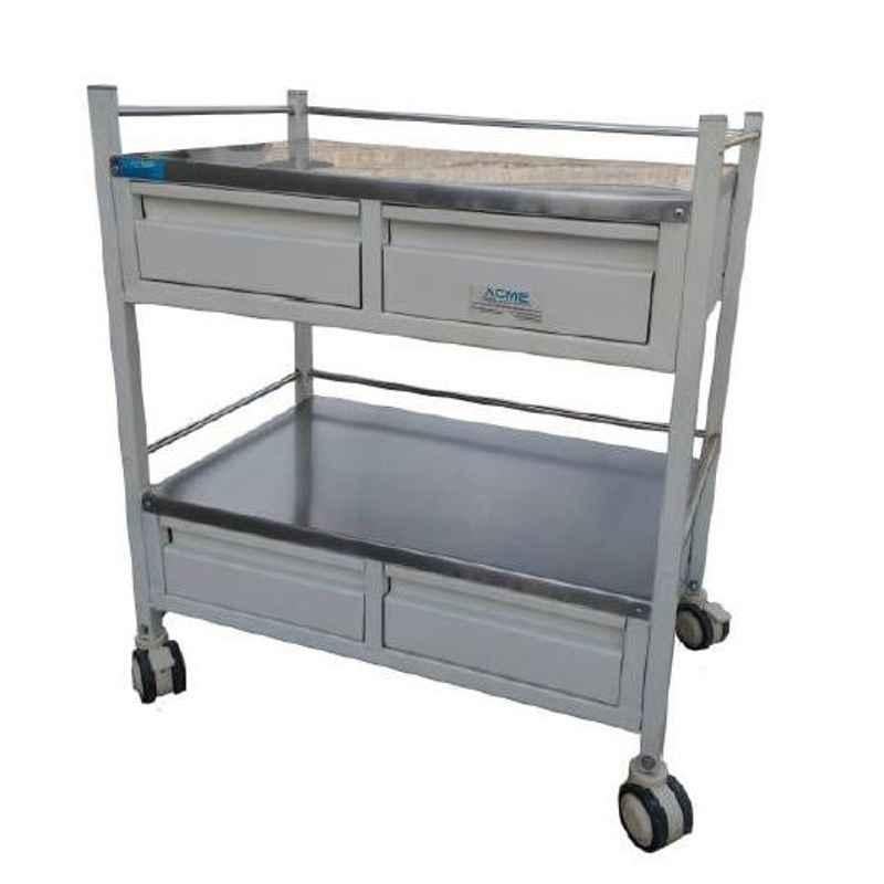 Acme 750x450x800mm Medicine Trolley with 4 Drawers & 2 Shelves, Acme-2082
