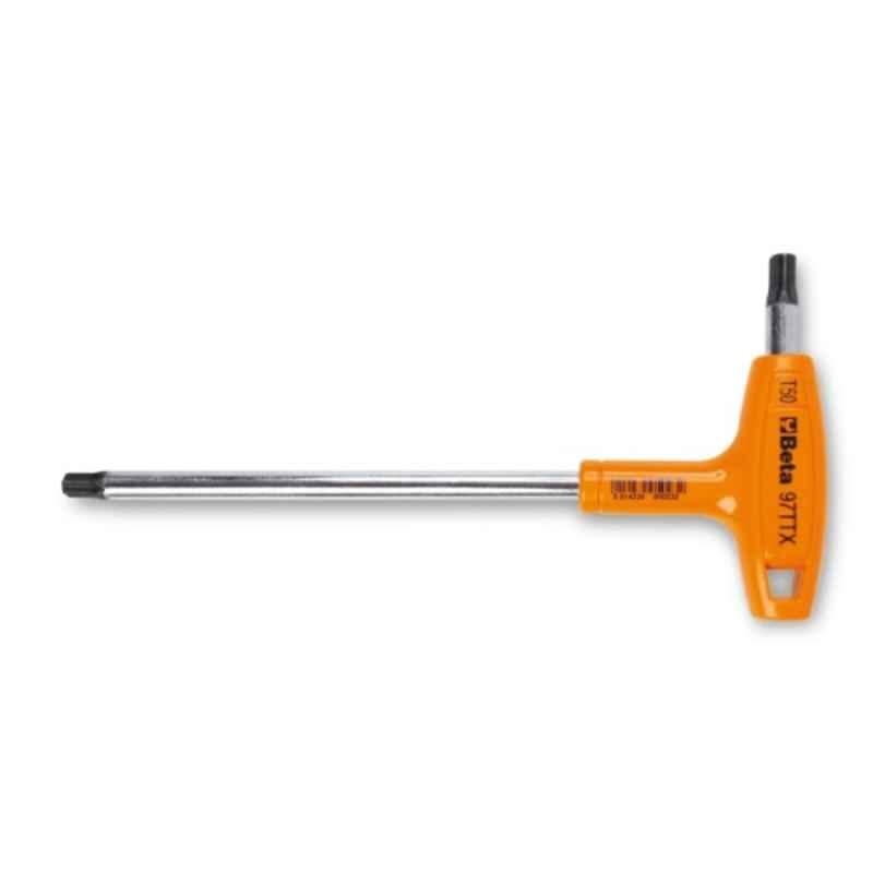 Beta 97TTX 1 T25 179mm Offset Key Wrench with Handle for Torx Head Screw, 000970725 (Pack of 3)