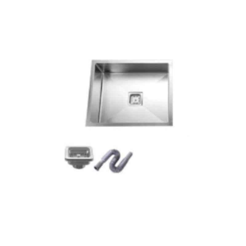 Rigwell Lifetime 20x17x10 inch Satin Finish Stainless Steel Silver Single Bowl Handmade Sink