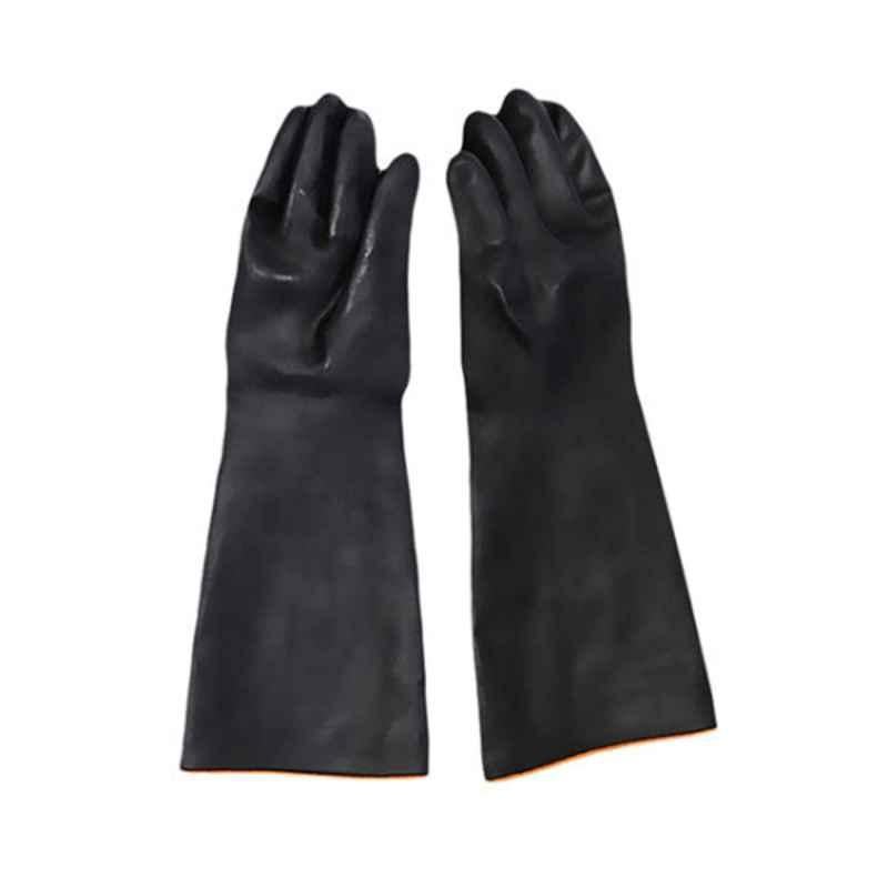 Sun Rubber Black Hand Gloves, Size: XL, SH-RG-1P