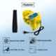 Walkers 800W 17000rpm Yellow Electric Air Blower with Air Blowing Pipe, Dust Bag, Carbon Brush & Gloves, WKFC011