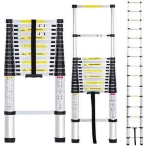 Okasta 15 Step Aluminium Portable & Compact Telescopic Ladder