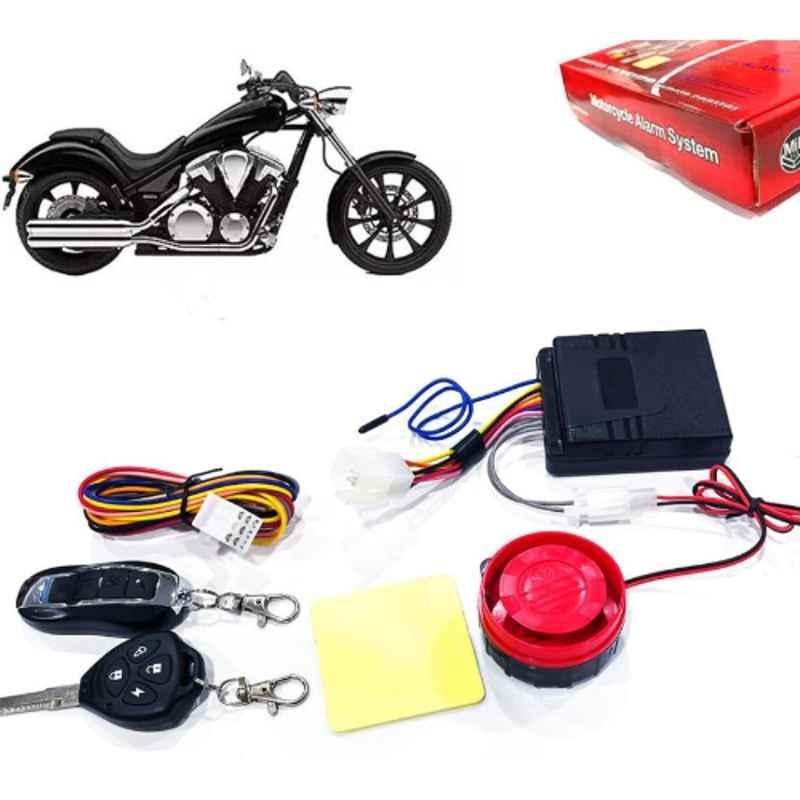 Auto Pearl 12V Black Two-Way Anti Theft Motorcycle Alarm Kit with 2 Pcs Remote for VT 1300CX
