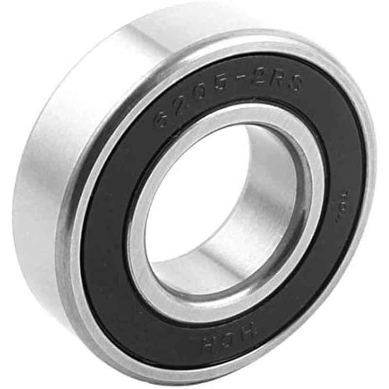 Abbasali 6205-2RS Metal Sealing Rubber Groove Ball Wheel Bearings, 52x25x15mm