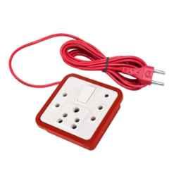 Silcon Gold G65 3+1 2.5m 220W Plastic White & Red Extension Board