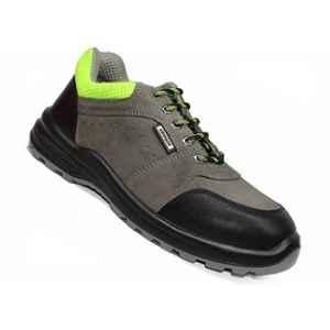 Krieger Leather PU Steel Toe Brown Safety Shoes, 82380-KR2002-07, Size: 7