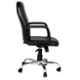 High Living Tyche Leatherette Medium Back Black Office Chair