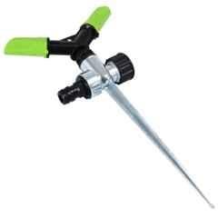 OUTO ABS & Zinc Alloy 360 Degree Automatic Garden Sprinkler with Spike & Adjustable 2 Arm
