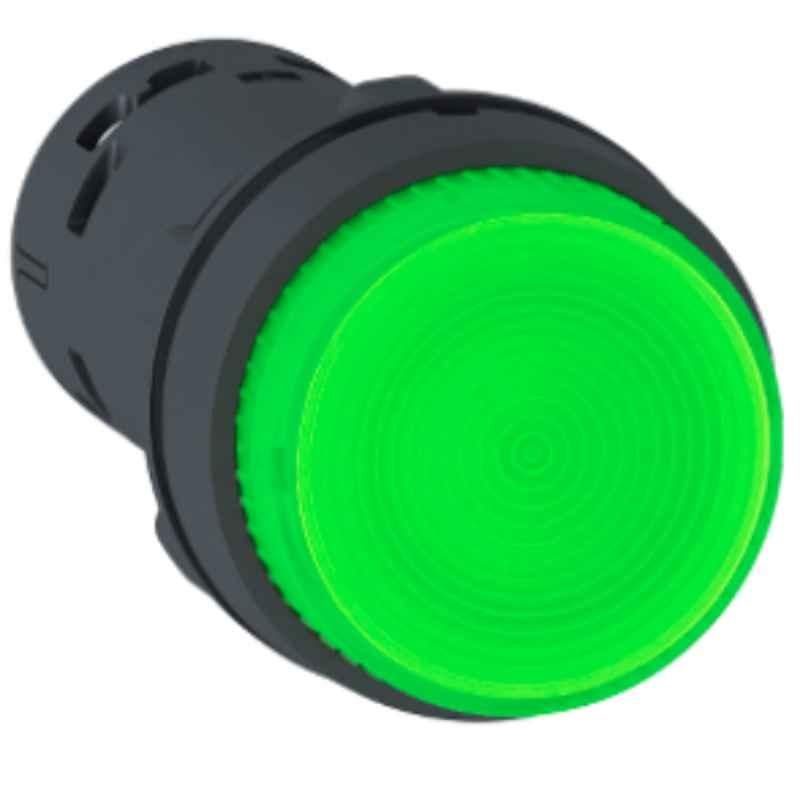Schneider Harmony 1-NO Green Led Illuminated Push Button, XB7NJ03B1