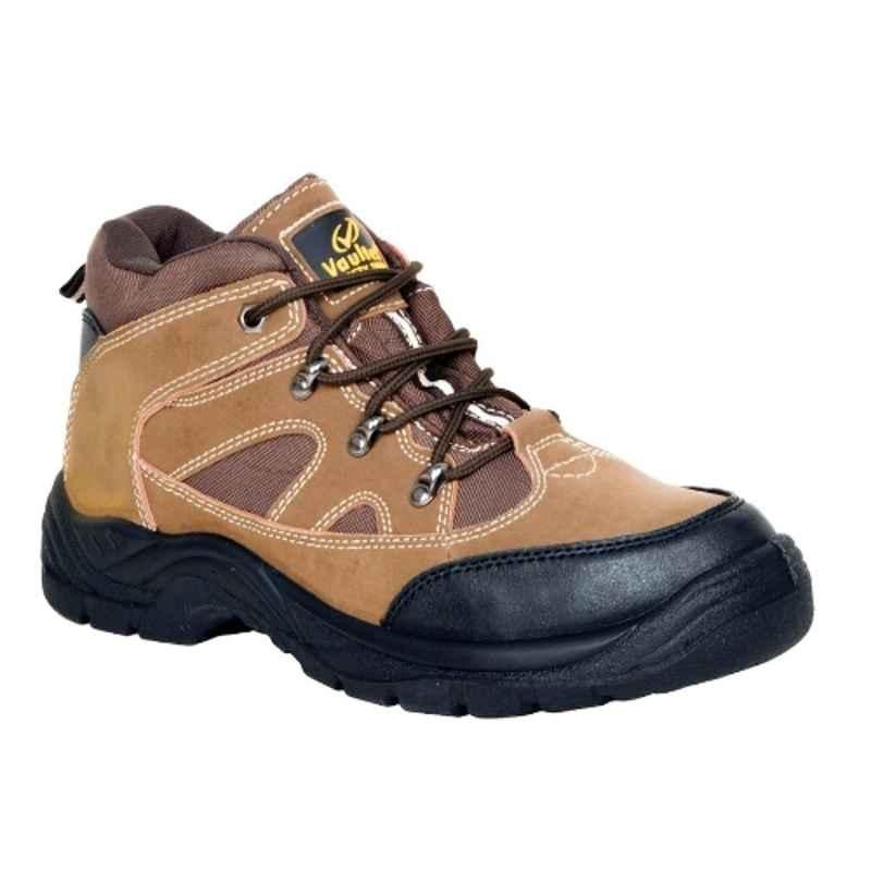 Vaultex RCN Leather Honey Safety Shoes, Size: 41