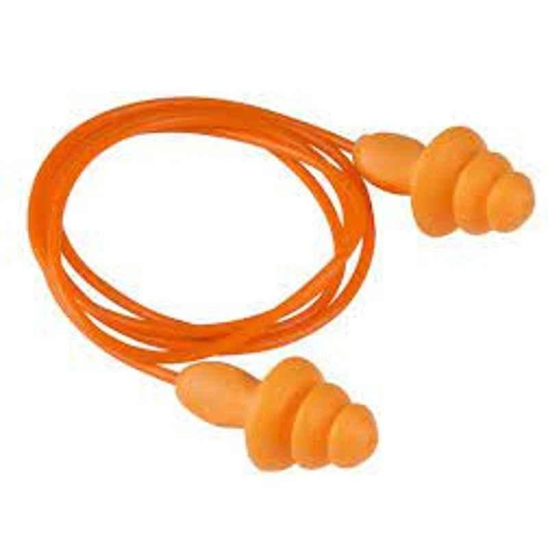 3M 18dB Orange Reusable Corded Ear Plug, 1270