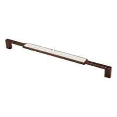 RAB 288mm Zinc Rose Gold & White Drawer Pull Handle, 301 (Pack of 2)