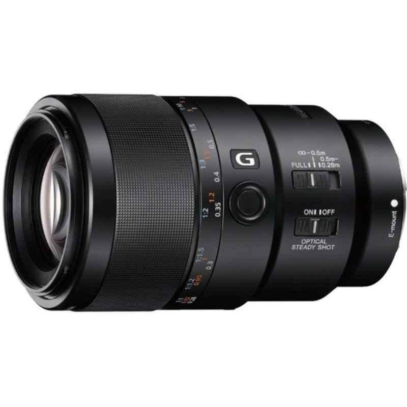 Sony SEL90M28G 90mm F2.8 Black Macro Zoom Camera Lens, SEL90M28G/Q