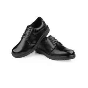 Woakers Guard Leather Steel Toe Black Safety Shoes, WKS-SAFTEY-010, Size: 7